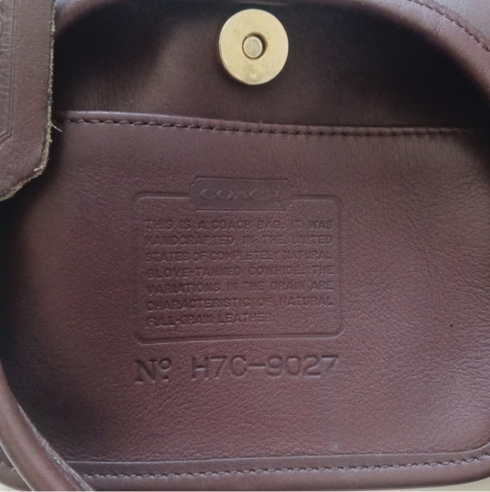 COACH 9027 ERGO MINI Satchel August 1997 brown Leather Shoulder Bag, - Picture 14 of 14